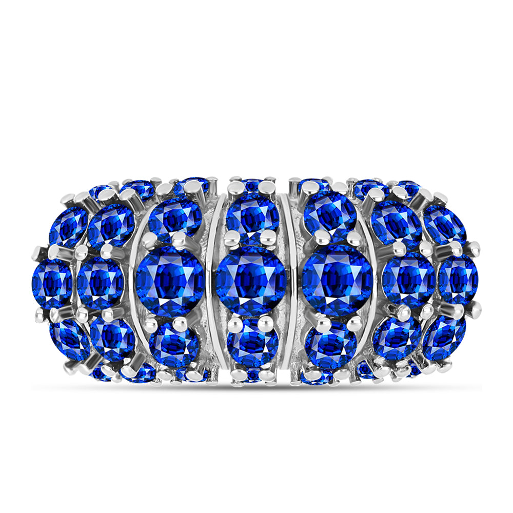 Inel din Argint 925 ( 7.09 grame ) cu Safir Albastru Australian 4.7 Carate 1 
