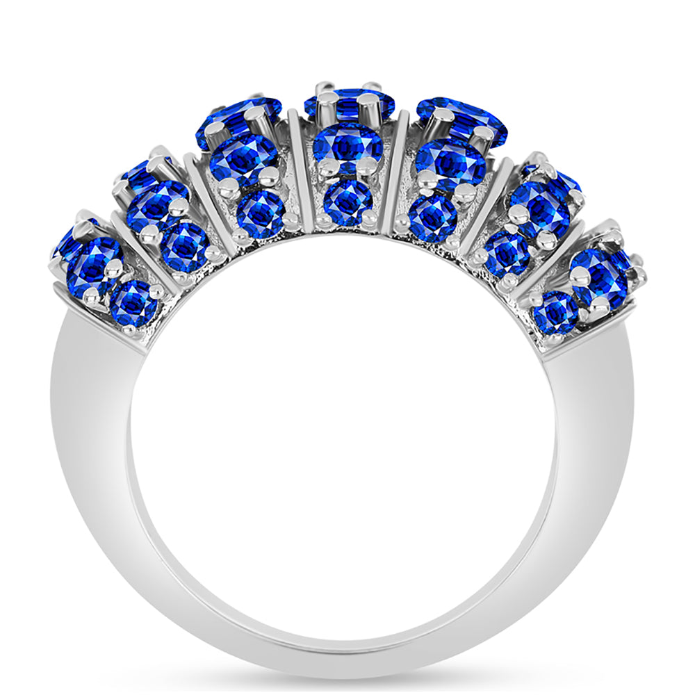 Inel din Argint 925 ( 7.09 grame ) cu Safir Albastru Australian 4.7 Carate 6 