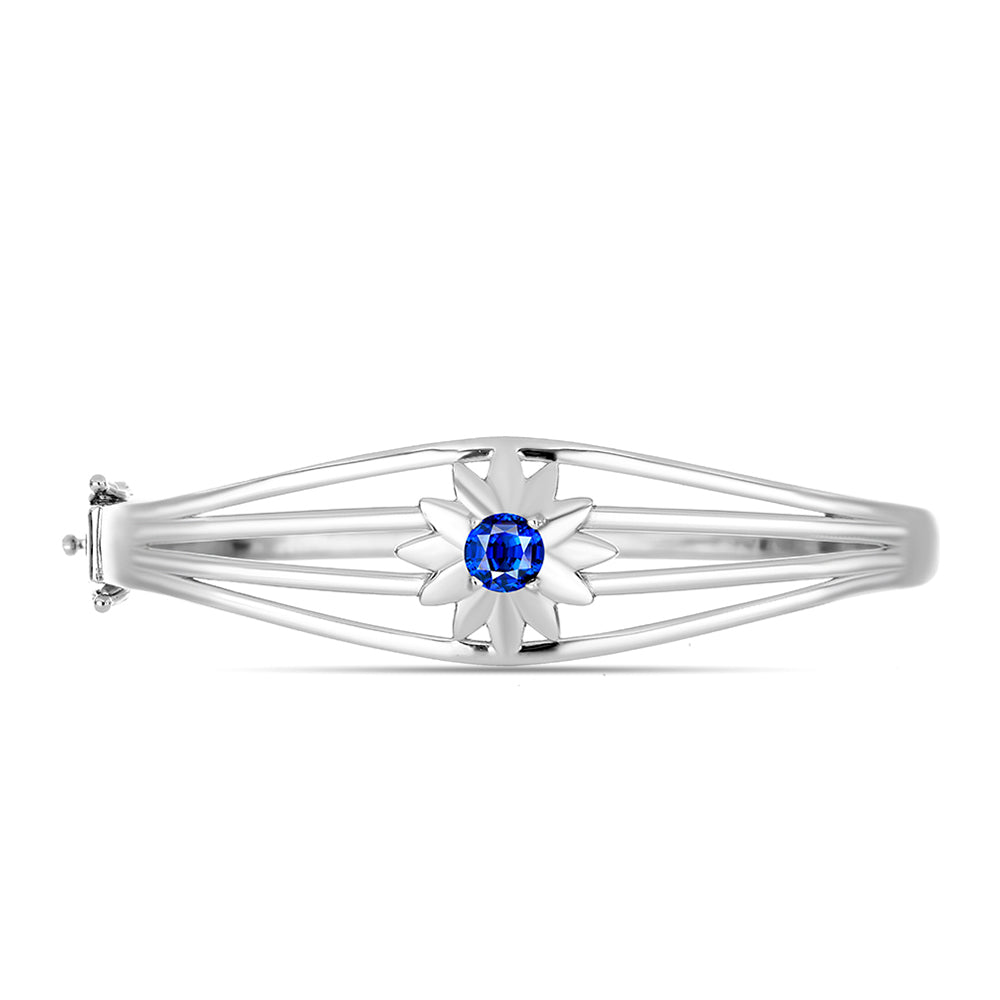 Brățară din Argint 925 ( 17.43 grame ) cu Safir Albastru Australian 1.11 Carate 3 