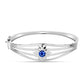 Brățară din Argint 925 ( 17.43 grame ) cu Safir Albastru Australian 1.11 Carate