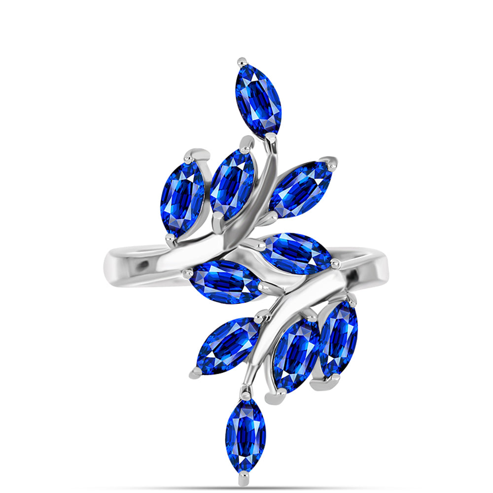 Inel din Argint 925 ( 4.29 grame ) cu Safir Albastru Australian 3.93 Carate 5 