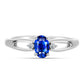 Inel din Argint 925 ( 2.07 grame ) cu Safir Albastru Australian și Topaz Alb 0.69 Carate