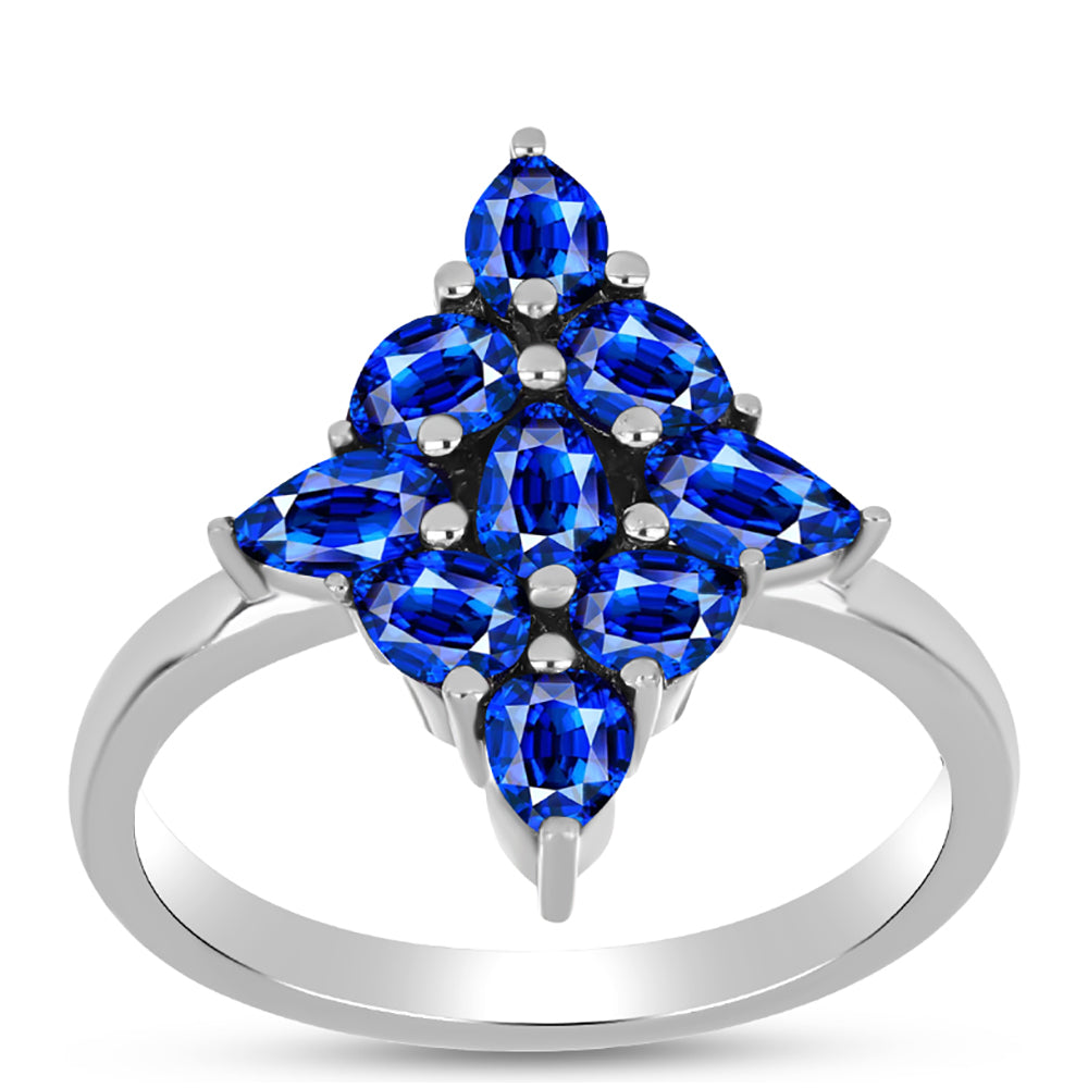 Inel din Argint 925 ( 3.5 grame ) cu Safir Albastru Australian 2.4 Carate