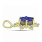 Pandantiv din Argint 925 Placat cu Aur ( 1.81 grame ) cu Drusă Violet și Topaz Alb 2.5 Carate