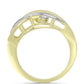 Inel din Argint 925 Placat cu Aur ( 3.16 grame ) cu Diamant Alb 0.01 Carate