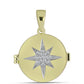 Pandantiv din Argint 925 Placat cu Aur ( 4.98 grame ) cu Diamant Alb 0.11 Carate