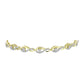 Brățară din Argint 925 Placat cu Aur ( 7.2 grame ) cu Diamant Alb și Topaz Alb 0.73 Carate
