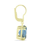 Cercei din Argint 925 Placat cu Aur ( 2.93 grame ) cu Labradorit 10.43 Carate