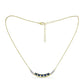 Colier din Argint 925 Placat cu Aur ( 4.3 grame ) cu Diamant Albastru și Topaz Alb 0.12 Carate