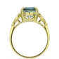 Inel din Argint 925 Placat cu Aur ( 4.65 grame ) cu Labradorit 6.55 Carate