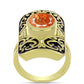 Inel din Argint 925 Placat cu Aur ( 9.39 grame ) cu Piatra Soarelui Oregon 2.58 Carate