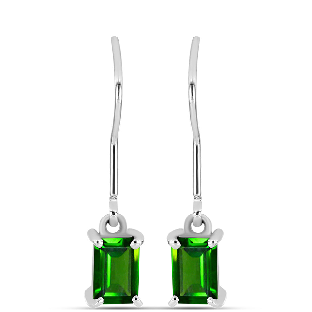 Cercei din Argint 925 ( 1.51 grame ) cu Cromdiopsid 1.21 Carate