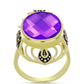 Inel din Argint 925 Placat cu Aur ( 6.39 grame ) cu Agat Violet 8.83 Carate