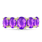 Inel din Argint 925 Placat cu Aur ( 2.59 grame ) cu Agat Violet 3.98 Carate