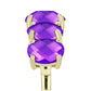 Inel din Argint 925 Placat cu Aur ( 2.59 grame ) cu Agat Violet 3.98 Carate