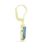 Cercei din Argint 925 Placat cu Aur ( 3.2 grame ) cu Labradorit 8.38 Carate