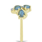 Inel din Argint 925 Placat cu Aur ( 2.72 grame ) cu Labradorit 1.76 Carate