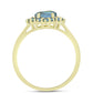 Inel din Argint 925 Placat cu Aur ( 2.71 grame ) cu Labradorit 2.13 Carate