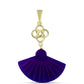 Pandantiv din Argint 925 Placat cu Aur ( 0.95 grame ) cu Agat Violet 11.5 Carate