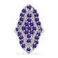 Inel din Argint 925 ( 7.01 grame ) cu Ametist Marocan și Topaz Alb 4.16 Carate