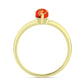 Inel din Argint 925 Placat cu Aur ( 1.66 grame ) cu Turcoaz Mohave 0.38 Carate