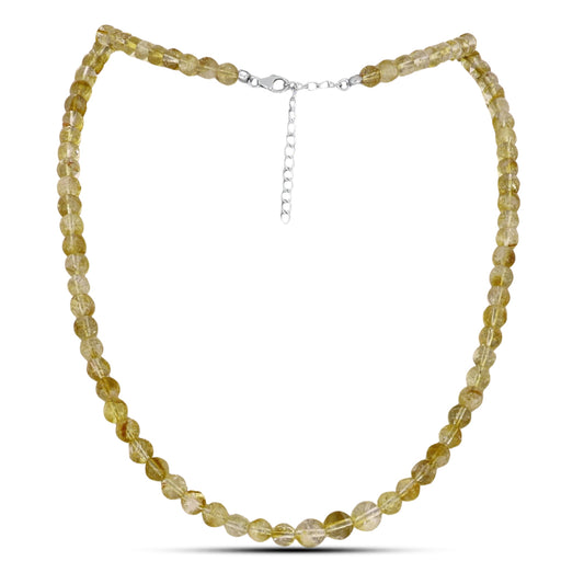 Colier din Argint 925 ( 1.03 grame ) cu Citrin Rio Golden 115 Carate