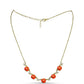 Colier din Argint 925 Placat cu Aur ( 6.11 grame ) cu Turcoaz Mohave și Topaz Alb 5.28 Carate