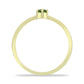 Inel din Argint 925 Placat cu Aur ( 1.42 grame ) cu Safir verde 0.28 Carate