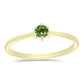 Inel din Argint 925 Placat cu Aur ( 1.42 grame ) cu Safir verde 0.28 Carate