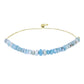 Brățară din Argint 925 Placat cu Aur ( 1.75 grame ) cu Larimar(Piatra delfinului) 47.43 Carate