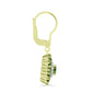 Cercei din Argint 925 Placat cu Aur ( 2.98 grame ) cu Safir verde și Topaz Alb 1.74 Carate