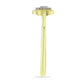 Inel din Argint 925 Placat cu Aur ( 1.88 grame ) cu Diamant Alb 0.09 Carate