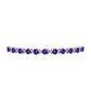 Brățară din Argint 925 ( 5.79 grame ) cu Ametist Marocan și Topaz Alb 3.1 Carate