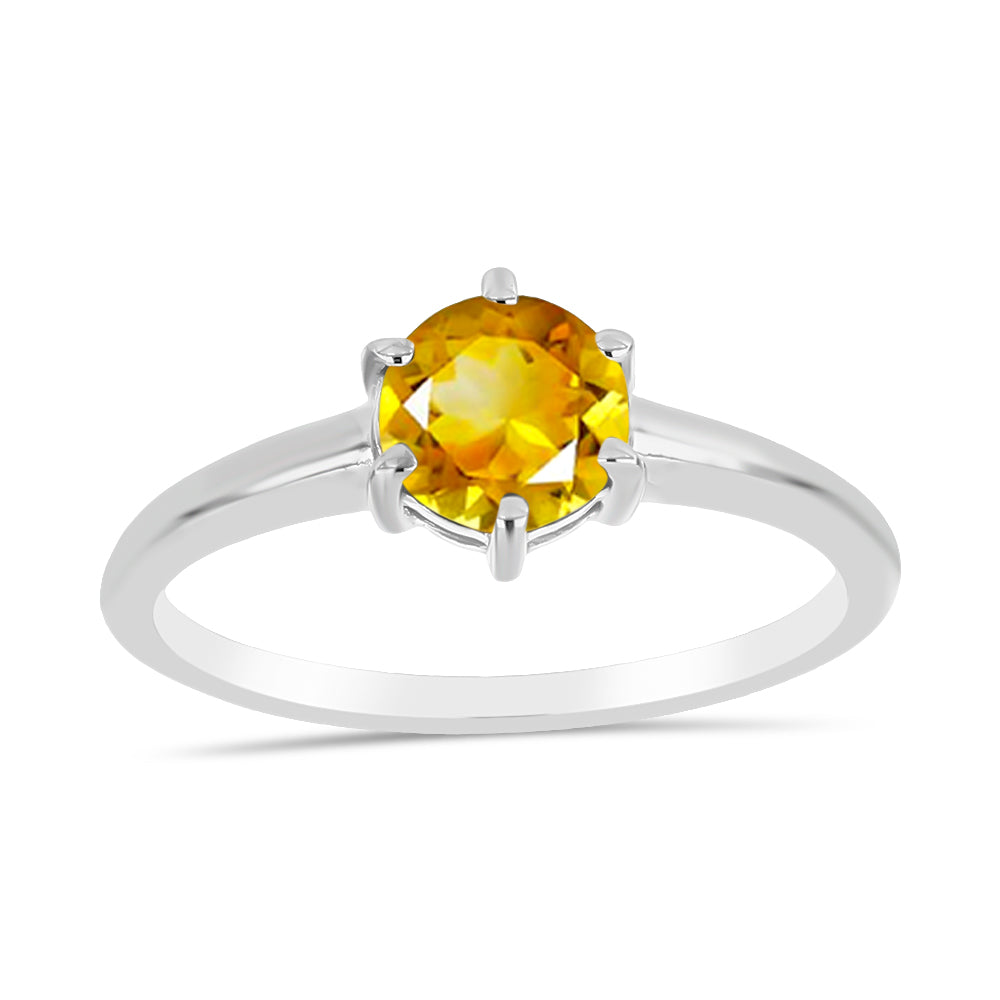 Inel din Argint 925 ( 2.24 grame ) cu Citrin Rio Golden 1.17 Carate 3 