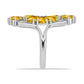 Inel din Argint 925 ( 4.27 grame ) cu Citrin Rio Golden 4.16 Carate