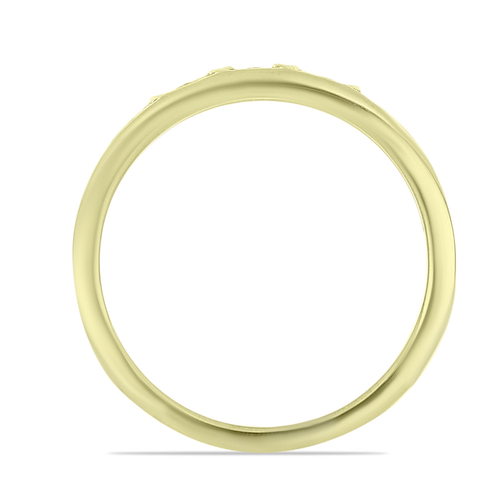 Inel din Argint 925 Placat cu Aur ( 2.55 grame ) cu Diamant Alb 0.02 Carate 2 