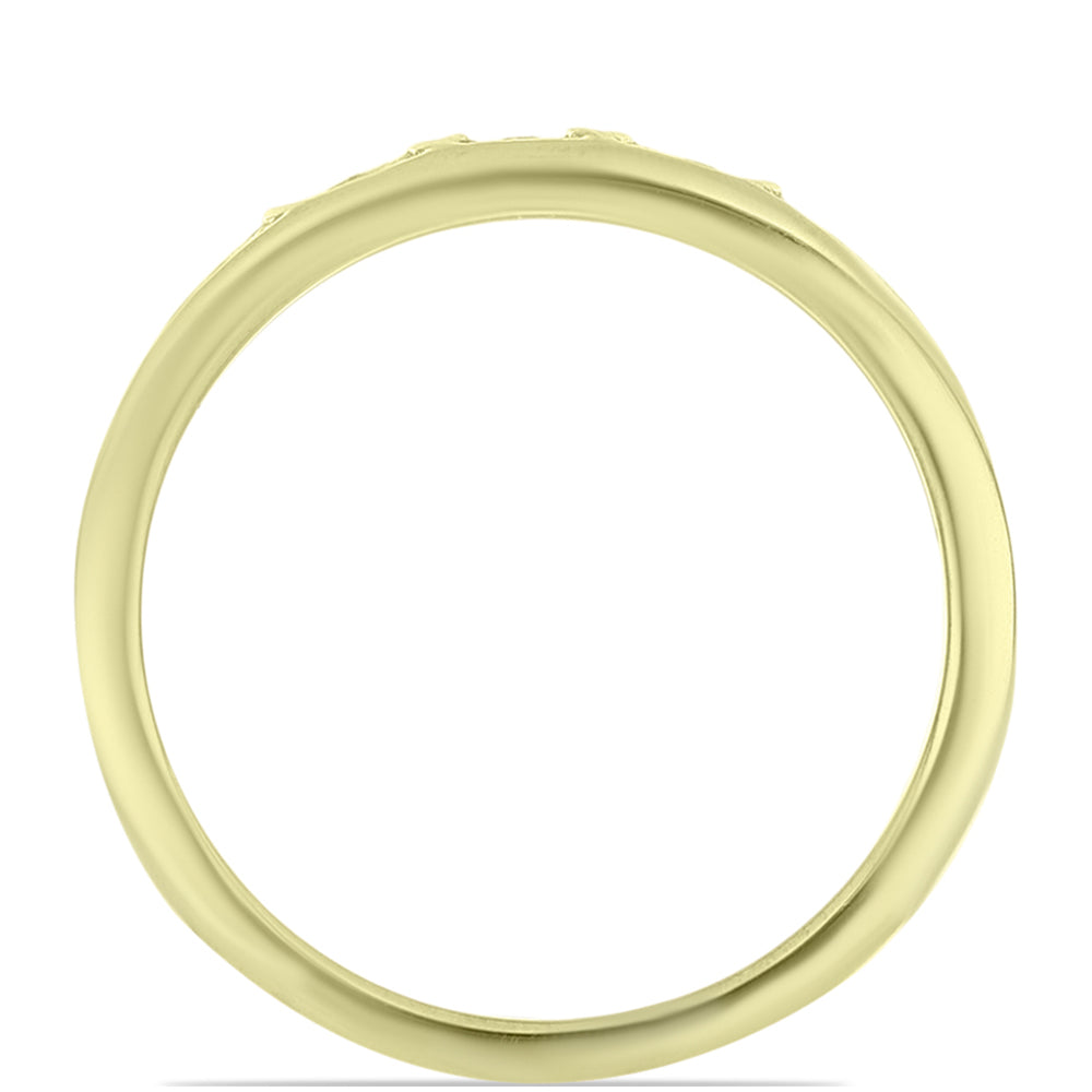 Inel din Argint 925 Placat cu Aur ( 2.55 grame ) cu Diamant Alb 0.02 Carate