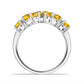 Inel din Argint 925 ( 3.2 grame ) cu Citrin Rio Golden și Topaz Alb 2.32 Carate