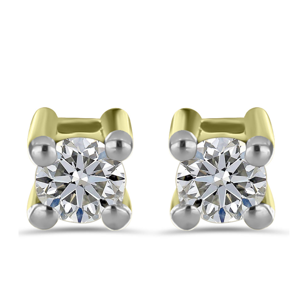 Set din Argint 925 Placat cu Aur ( 2.9 grame ) cu Diamant Alb și Rubin Malagasy 1.95 Carate ( Cercei )