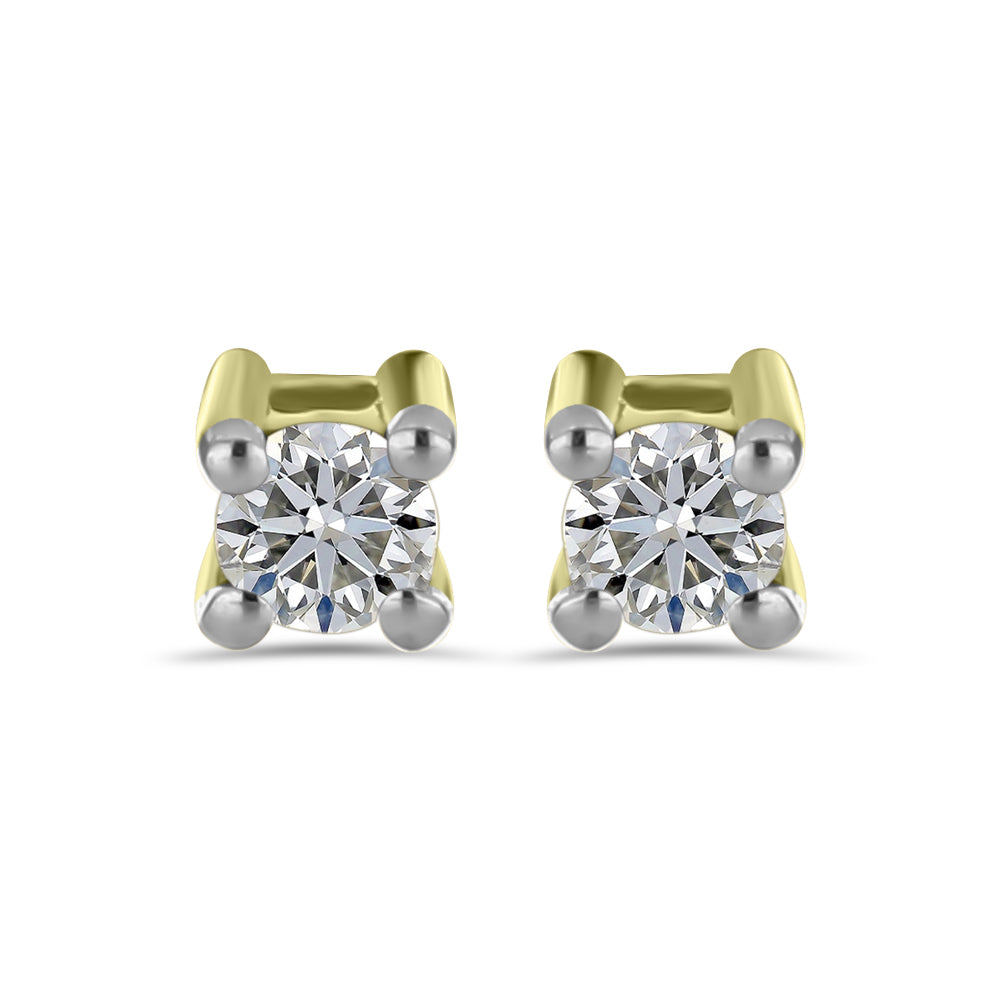 Set din Argint 925 Placat cu Aur ( 2.9 grame ) cu Diamant Alb și Rubin Malagasy 1.95 Carate ( Cercei ) 6 