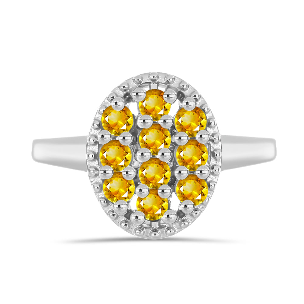 Inel din Argint 925 ( 2.69 grame ) cu Citrin Rio Golden 0.71 Carate