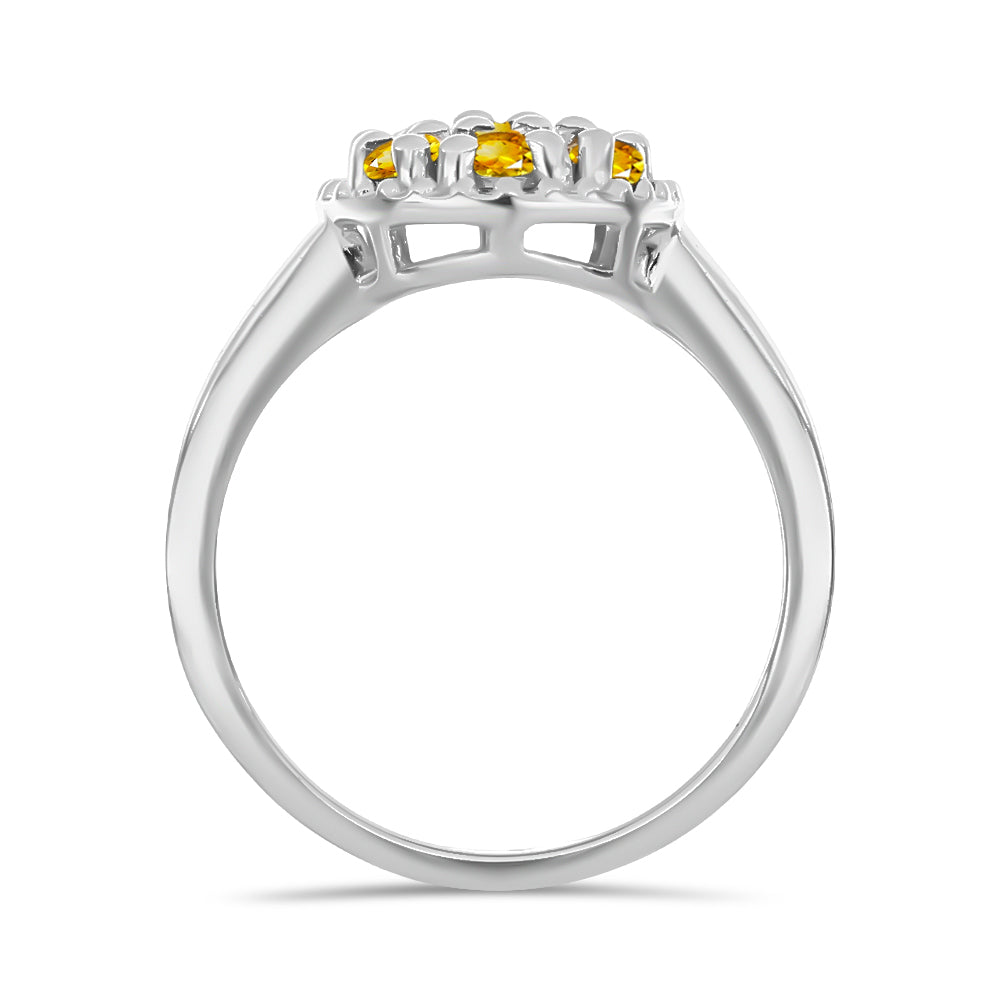 Inel din Argint 925 ( 2.69 grame ) cu Citrin Rio Golden 0.71 Carate 2 