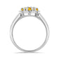 Inel din Argint 925 ( 2.69 grame ) cu Citrin Rio Golden 0.71 Carate