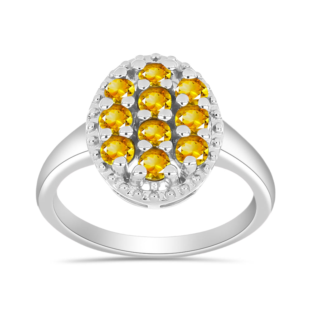 Inel din Argint 925 ( 2.69 grame ) cu Citrin Rio Golden 0.71 Carate 3 