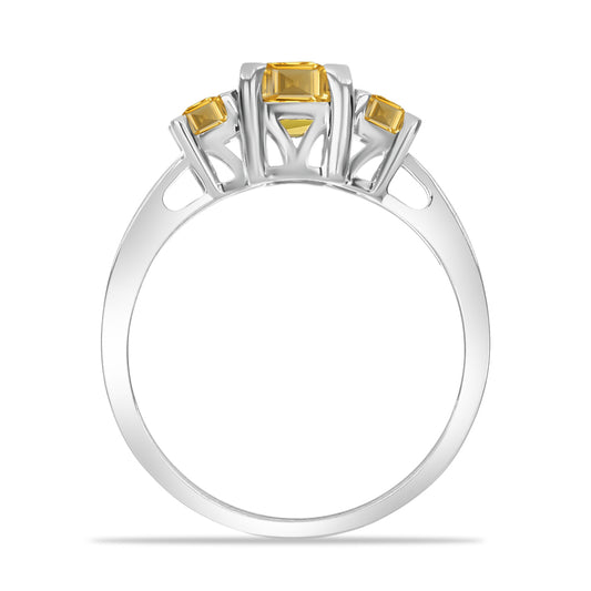 Inel din Argint 925 ( 2.53 grame ) cu Citrin Rio Golden 1.5 Carate