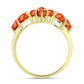 Inel din Argint 925 Placat cu Aur ( 3.2 grame ) cu Turcoaz Mohave 2.06 Carate