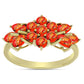 Inel din Argint 925 Placat cu Aur ( 3.2 grame ) cu Turcoaz Mohave 2.06 Carate
