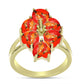 Inel din Argint 925 Placat cu Aur ( 3.84 grame ) cu Turcoaz Mohave 4.35 Carate