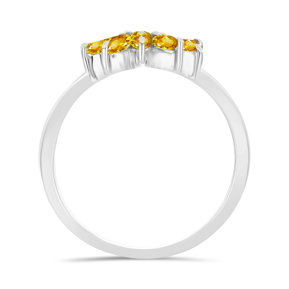 Inel din Argint 925 ( 2.38 grame ) cu Citrin Rio Golden 0.93 Carate 2 