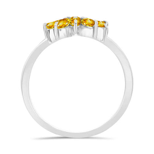 Inel din Argint 925 ( 2.38 grame ) cu Citrin Rio Golden 0.93 Carate